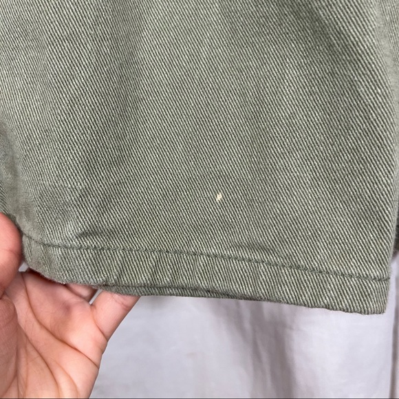 ⭐️3/$30⭐️  Nasty Gal Utility zip jumpsuit Olive Green Long Sleeve Flared - Picture 8 of 8